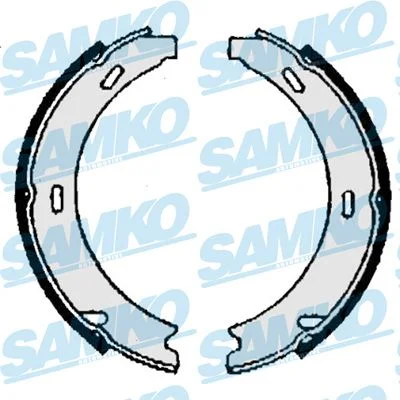 Conjunto de sapatas de travão, travão de estacionamento SAMKO 86870