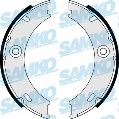 Conjunto de sapatas de travão, travão de estacionamento SAMKO 87970