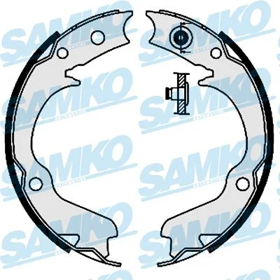 Conjunto de sapatas de travão, travão de estacionamento SAMKO 88360