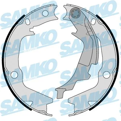 Conjunto de sapatas de travão, travão de estacionamento SAMKO 89430