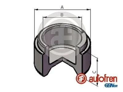 Piston, brake caliper AUTOFREN SEINSA D025519