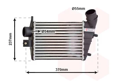 Intercooler VAN WEZEL 01004085