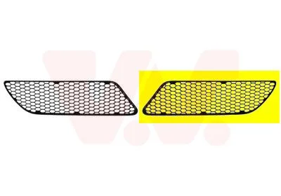 Grelha de Ventilação, para-choques VAN WEZEL 0148591