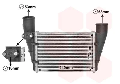 Intercooler VAN WEZEL 03004112