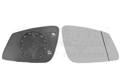 Mirror Glass, exterior mirror VAN WEZEL 0633838
