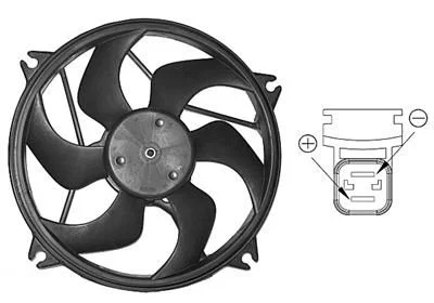 Fan, engine cooling VAN WEZEL 0904746