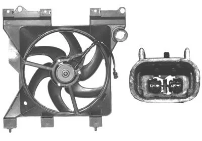 Fan, engine cooling VAN WEZEL 0956746