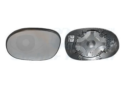 Mirror Glass, exterior mirror VAN WEZEL 0957837