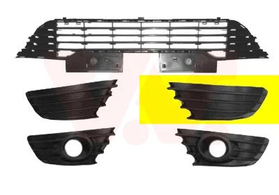 Grelha de Ventilação, para-choques VAN WEZEL 0970591
