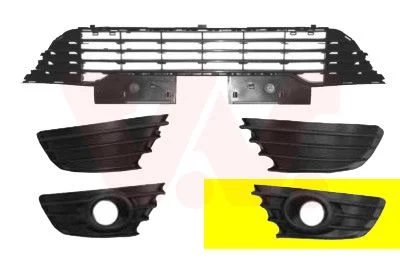 Grelha de Ventilação, para-choques VAN WEZEL 0970593