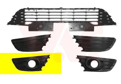 Grelha de Ventilação, para-choques VAN WEZEL 0970594