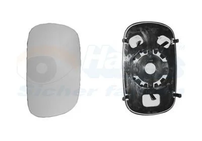 Mirror Glass, exterior mirror VAN WEZEL 1636830
