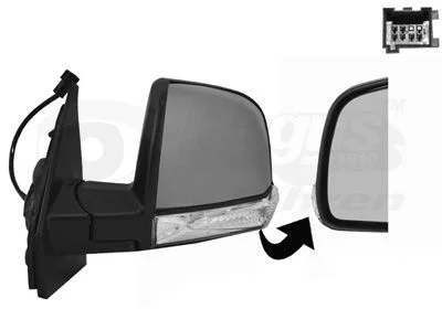 Exterior Mirror VAN WEZEL 1638807