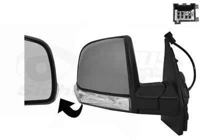 Exterior Mirror VAN WEZEL 1638808