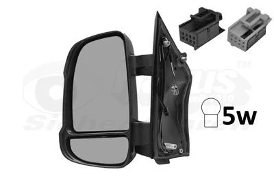Exterior Mirror VAN WEZEL 1651805