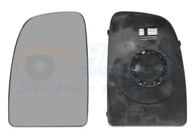 Mirror Glass, exterior mirror VAN WEZEL 1651837