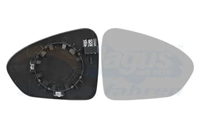Mirror Glass, exterior mirror VAN WEZEL 1717838