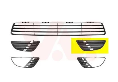 Ventilation Grille, bumper VAN WEZEL 1805591