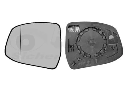 Mirror Glass, exterior mirror VAN WEZEL 1866837