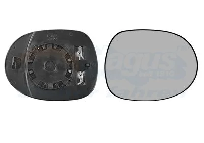 Mirror Glass, exterior mirror VAN WEZEL 2580838