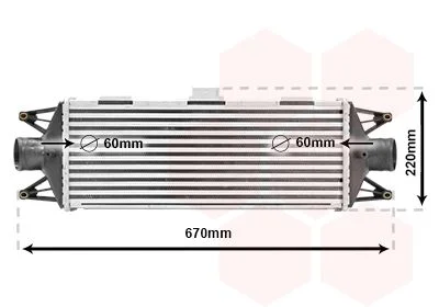 Intercooler VAN WEZEL 28004045