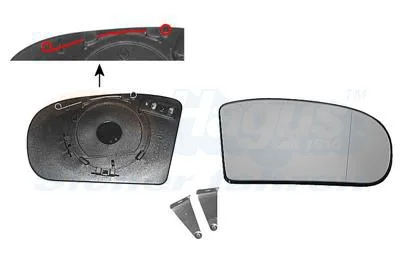 Mirror Glass, exterior mirror VAN WEZEL 3032838