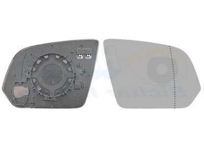 Mirror Glass, exterior mirror VAN WEZEL 3082838