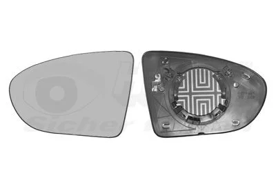 Mirror Glass, exterior mirror VAN WEZEL 3388837