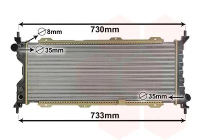 Radiador, arrefecimento do motor VAN WEZEL 37002185