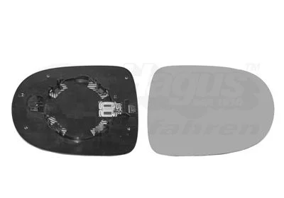 Mirror Glass, exterior mirror VAN WEZEL 4372838