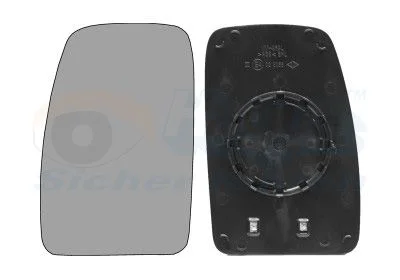 Mirror Glass, exterior mirror VAN WEZEL 4387837