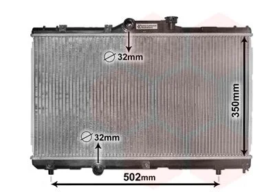 Radiador, arrefecimento do motor VAN WEZEL 53002147