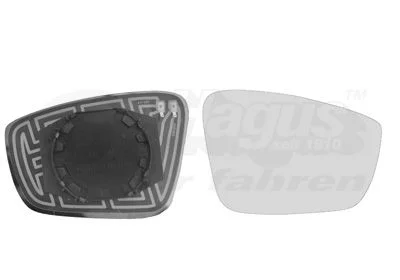 Vidro do espelho, espelho exterior VAN WEZEL 5701838
