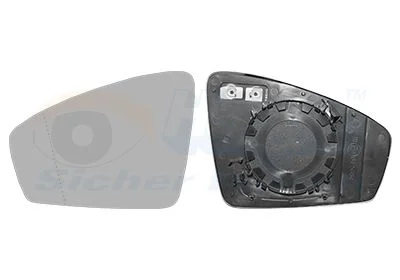 Mirror Glass, exterior mirror VAN WEZEL 5747837