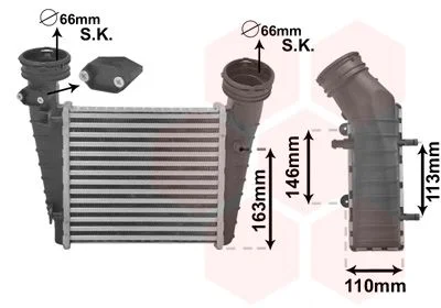 Intercooler VAN WEZEL 58004238