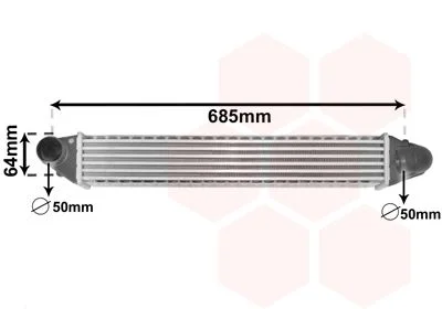 Intercooler VAN WEZEL 58004248