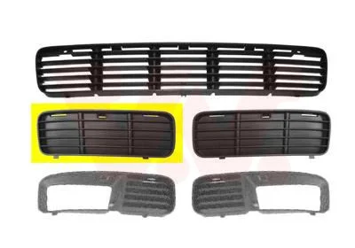 Grelha de Ventilação, para-choques VAN WEZEL 5826592