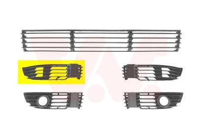 Grelha de Ventilação, para-choques VAN WEZEL 5837592