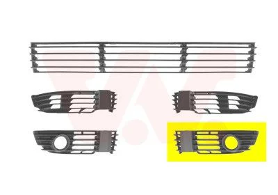 Grelha de Ventilação, para-choques VAN WEZEL 5837593