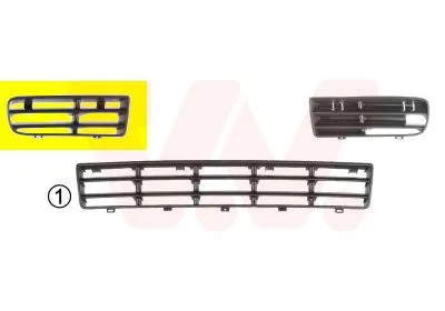 Grelha de Ventilação, para-choques VAN WEZEL 5888592