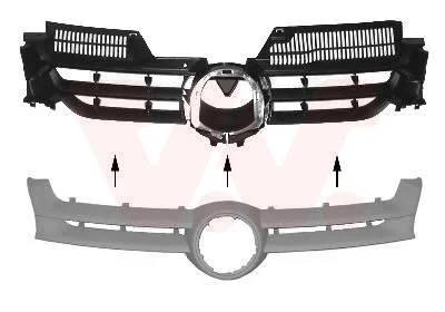 Radiator Grille VAN WEZEL 5894510