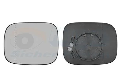 Mirror Glass, exterior mirror VAN WEZEL 5938835