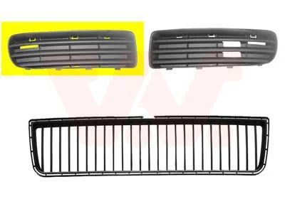 Ventilation Grille, bumper VAN WEZEL 7621592