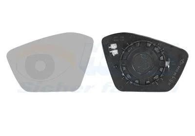 Mirror Glass, exterior mirror VAN WEZEL 7647837