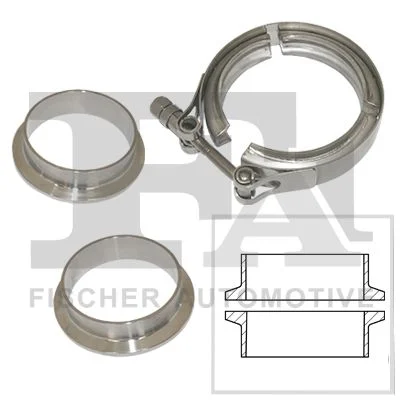 Conector de Tubo, sistema de escape FA1 008-508
