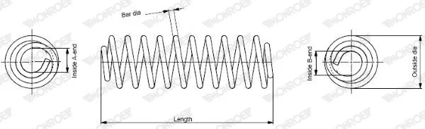 Suspension Spring MONROE SP2825