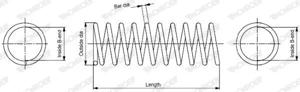 Suspension Spring MONROE SP3977