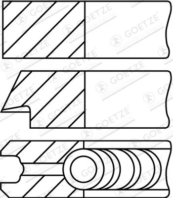 Kit de anéis do pistão GOETZE ENGINE 08-323400-10