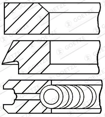 Piston Ring Set GOETZE ENGINE 08-437000-00