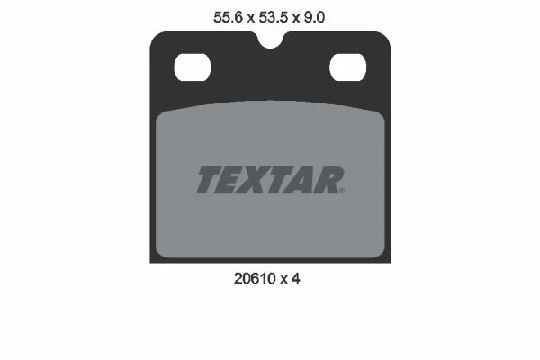 Conjunto de pastilhas de travão, travão de disco de estacionamento TEXTAR 2061005
